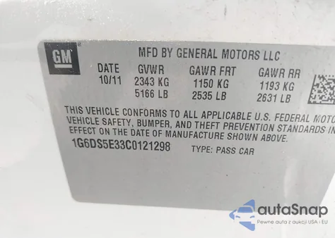 2012 Cadillac Cts Premium from USA, damaged, VIN 1G6DS5E33C0121298